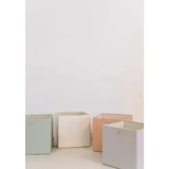 Cube de rangement uni argile 33 x 33 cm