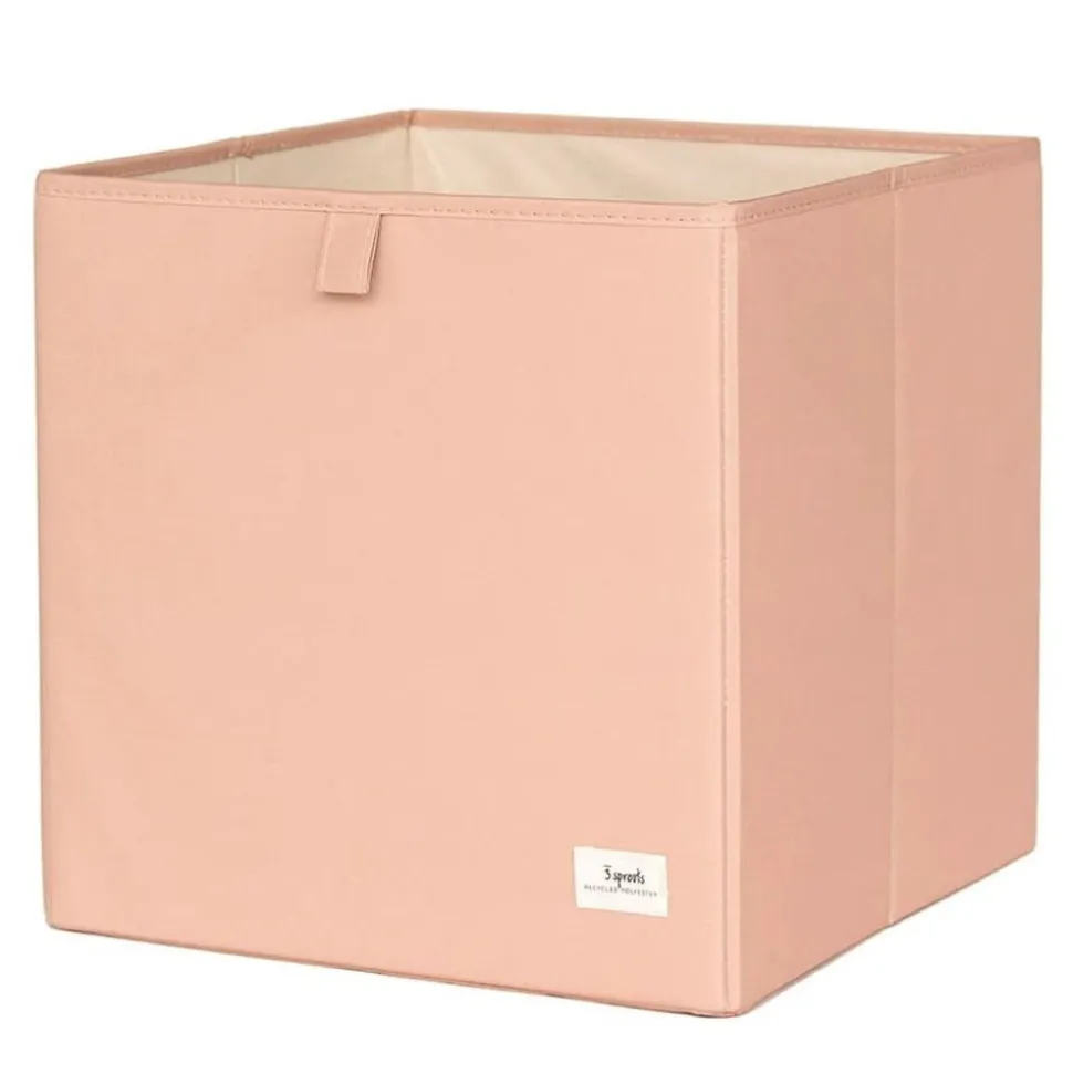 Cube de rangement uni argile 33 x 33 cm