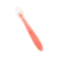 Cuillère silicone pour bébé rose