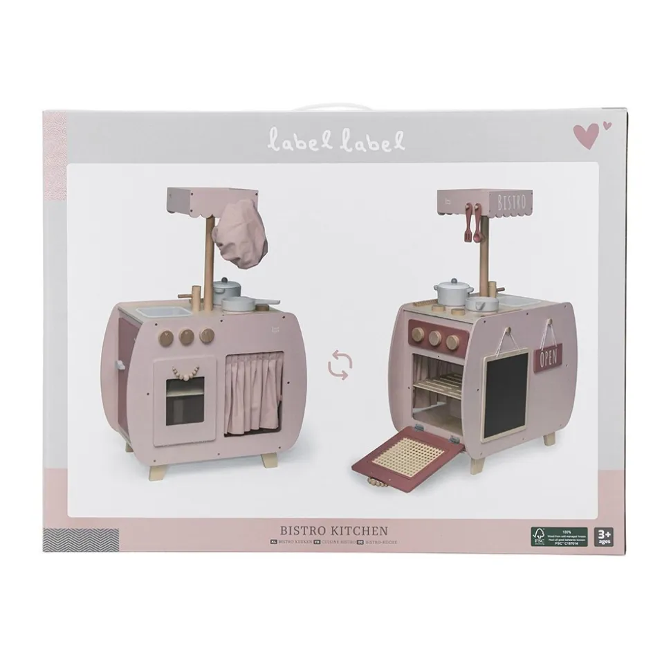 Cuisine en bois - rose