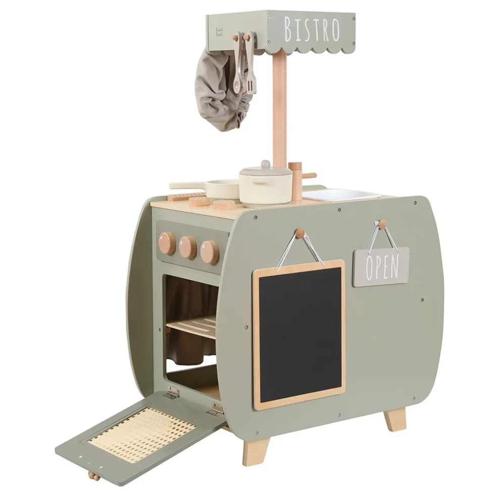 Cuisine en bois - vert olive