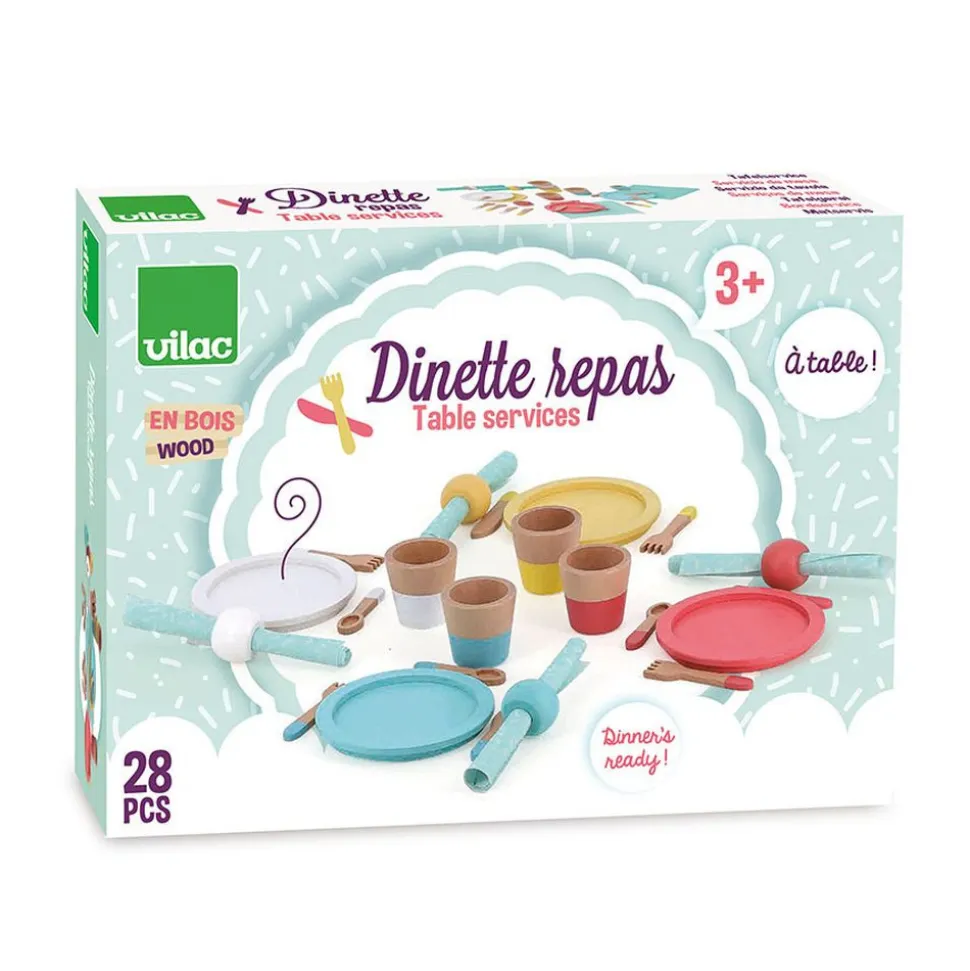 Dinette en bois set du repas