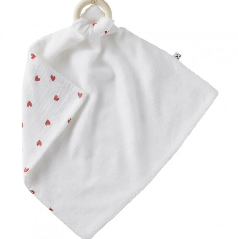Doudou anneau de dentition cœur