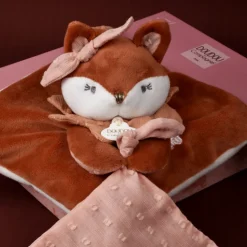 Doudou attache sucette 20 cm mina la renarde