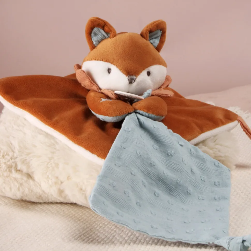Doudou attache sucette 20 cm timo le renard