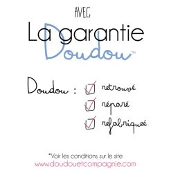 Doudou attache sucette perlidoudou ours petit roi