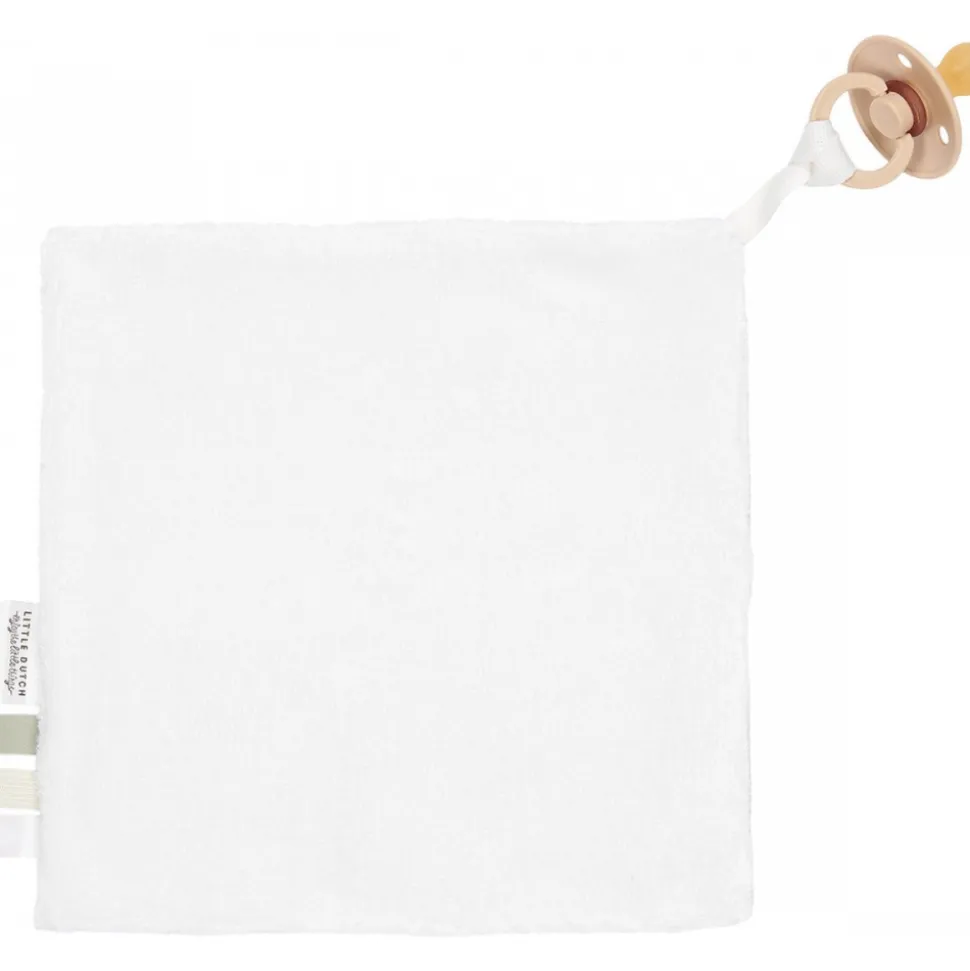 Doudou attache-tétine en gaze de coton - little farm