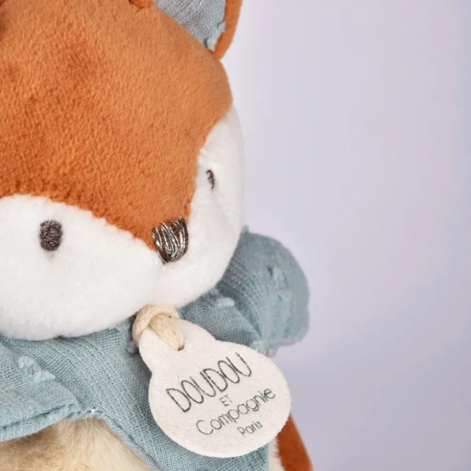 Doudou avec hochet 18 cm timo le renard