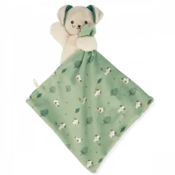 Doudou carré douceur plat chien vert