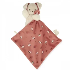 Doudou carré douceur plat chien brique rouge