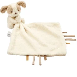 Doudou câlin chien teddy bouclette écru