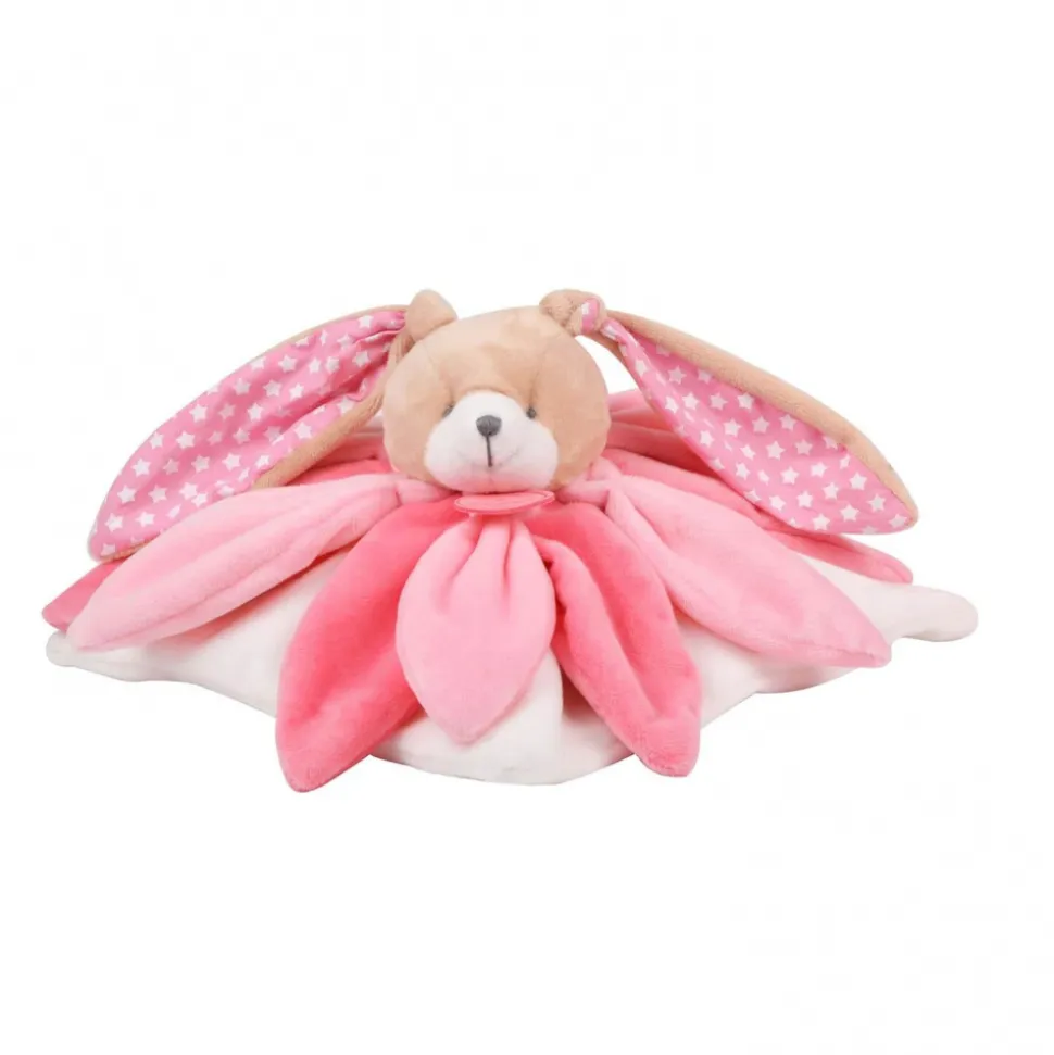 Doudou collector lapin rose