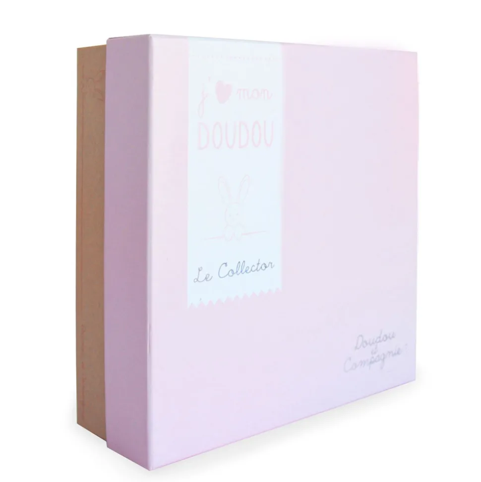 Doudou collector ours rose