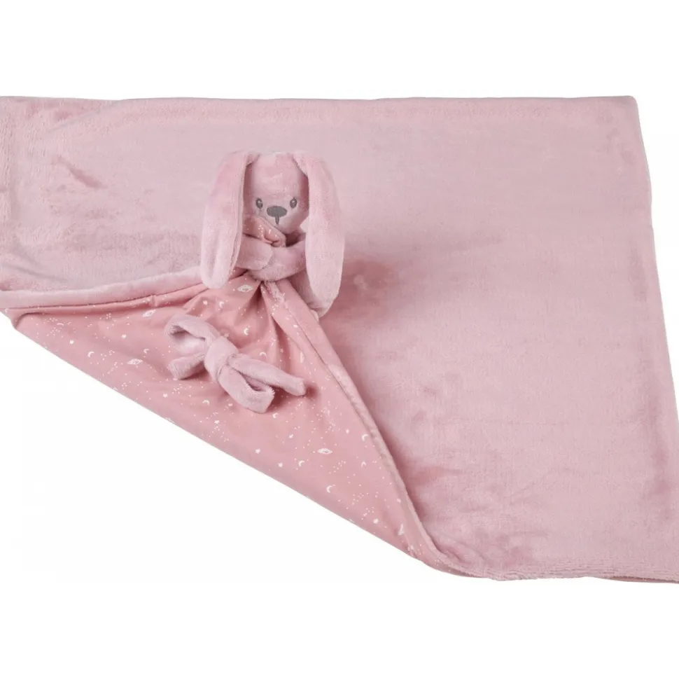 Doudou couverture phosphorescent glow in the dark vieux rose