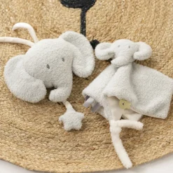 Doudou eléphant bouclette gris bouclette