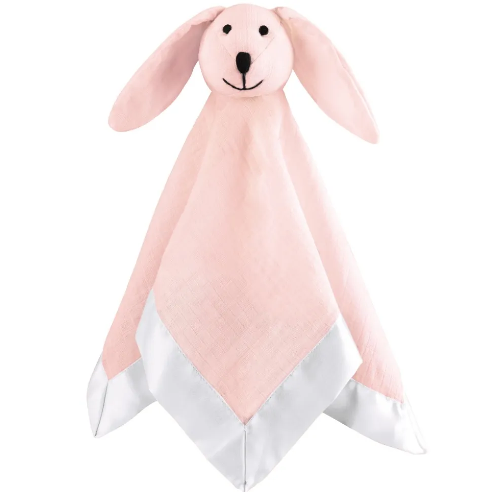 Doudou en mousseline de coton solid pink mist