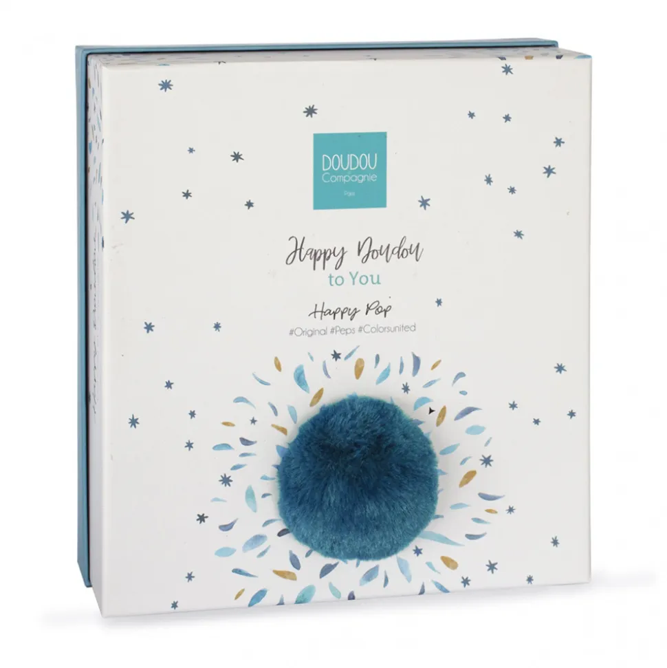 Doudou happy pop pompon paon