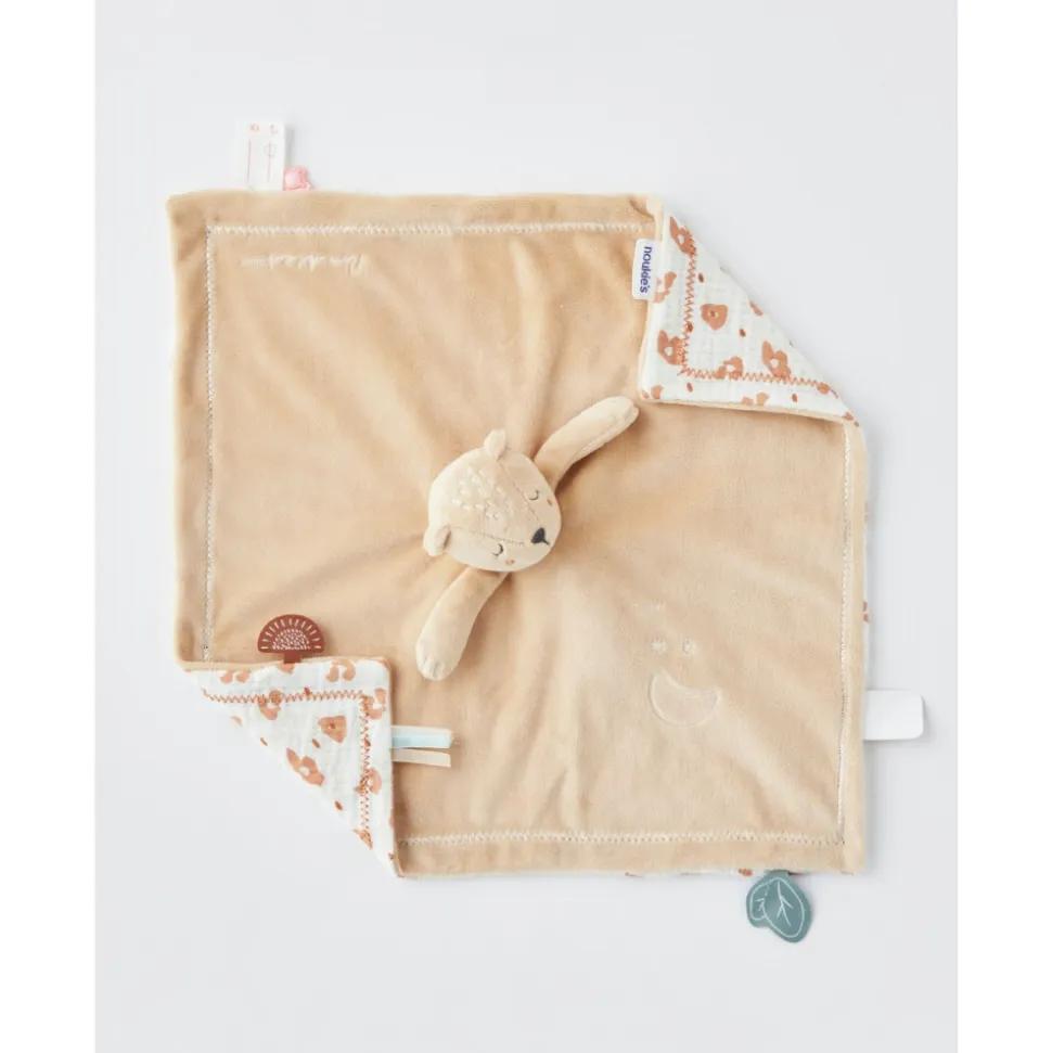 Doudou kendi jour&nuit à tête réversible véloudoux beige