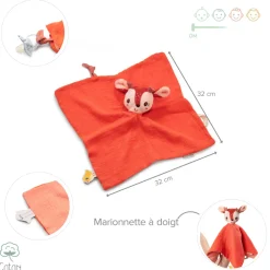 Doudou lange eco-friendly stella le faon