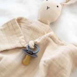 Doudou lange lapin beige clair