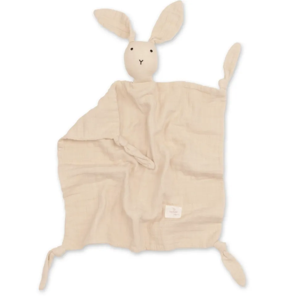 Doudou lange lapin beige clair