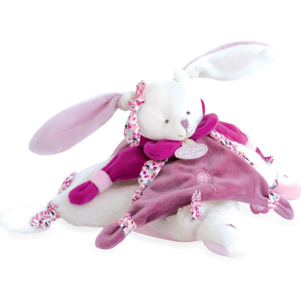 Doudou lapin cerise