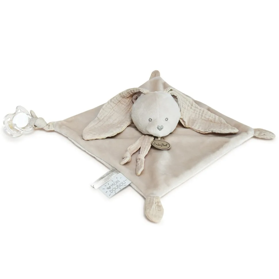Doudou lapin mocca
