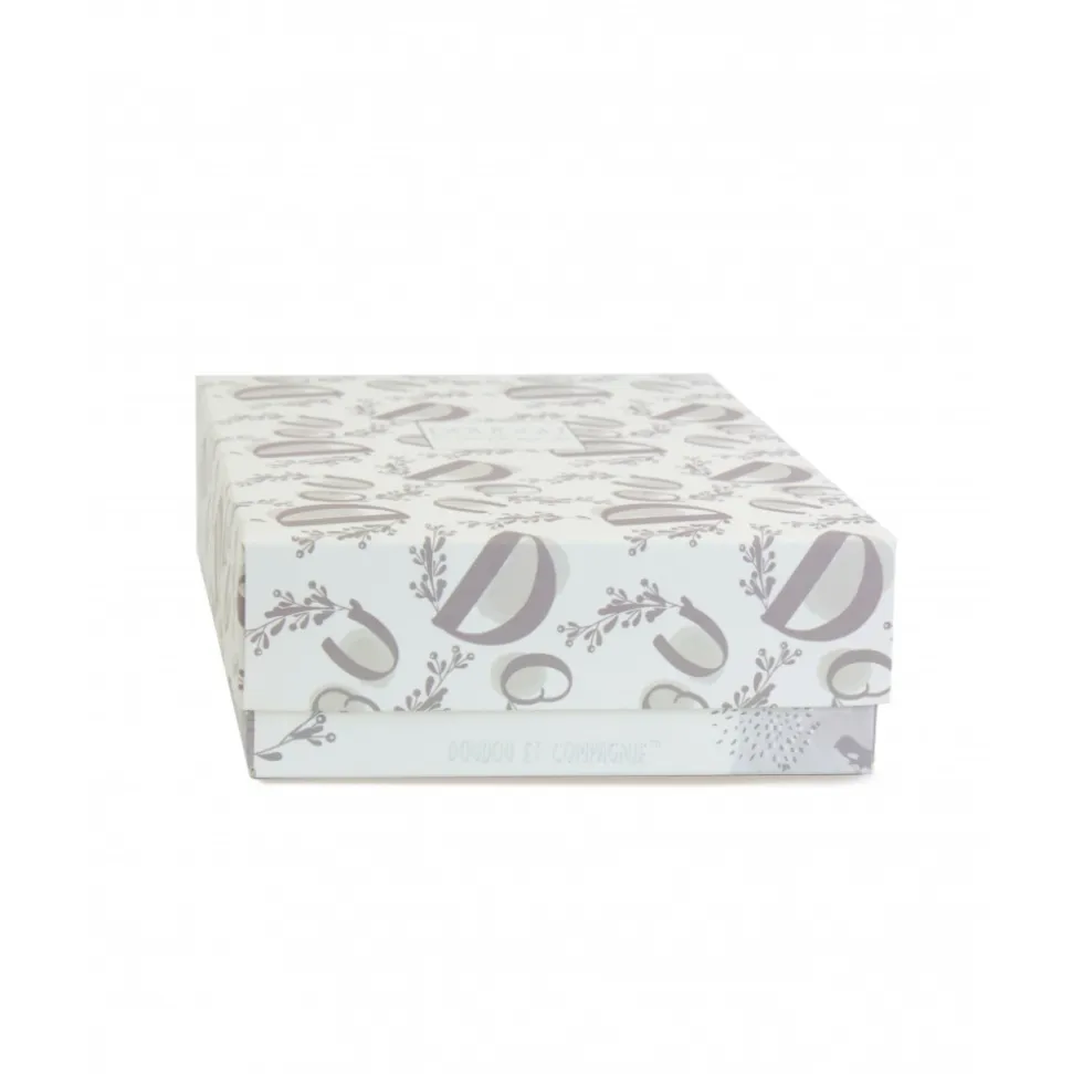 Doudou lapin mouchoir 10 cm blanc