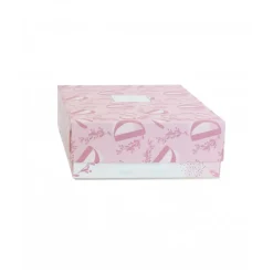Doudou lapin mouchoir 10 cm rose
