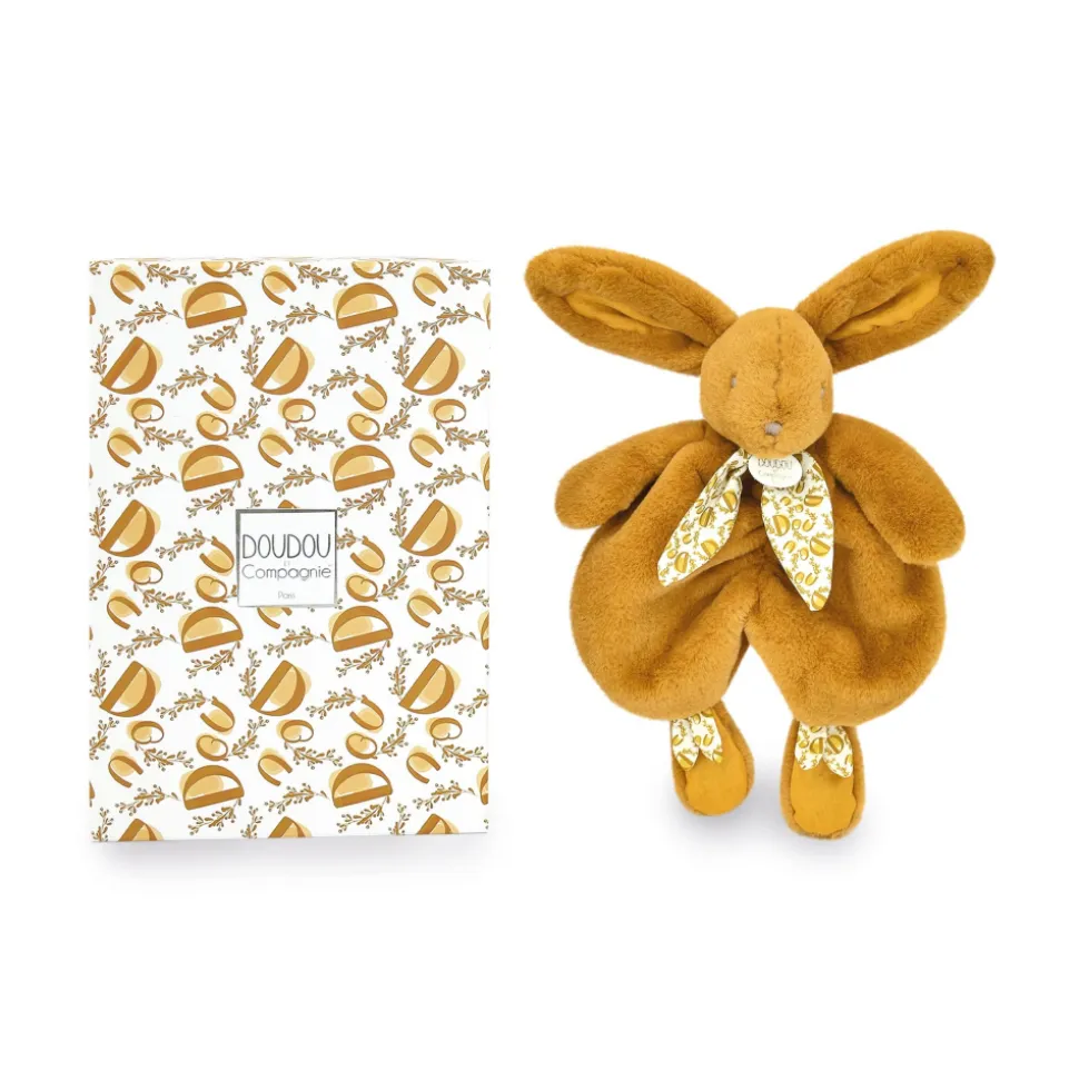Doudou lapin ocre lapin doudou 29 cm