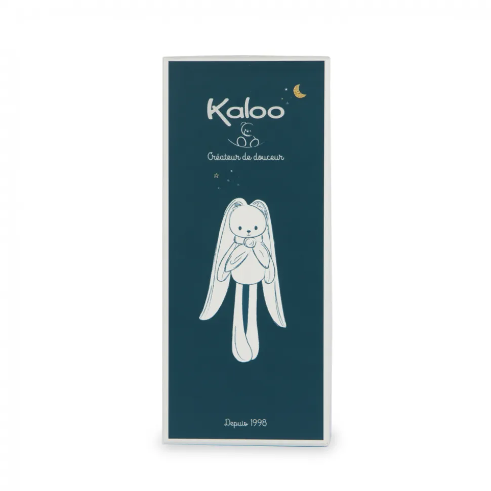 Doudou lapinoo 35 cm bleu