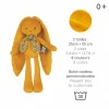 Doudou lapinoo 25 cm ocre