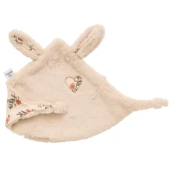 Doudou lapin petit coeur fausse fourrure angora secret cottage