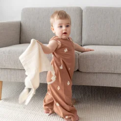 Doudou lapin 40x40 cm ecru