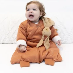 Doudou lapin 40x40 cm naturel