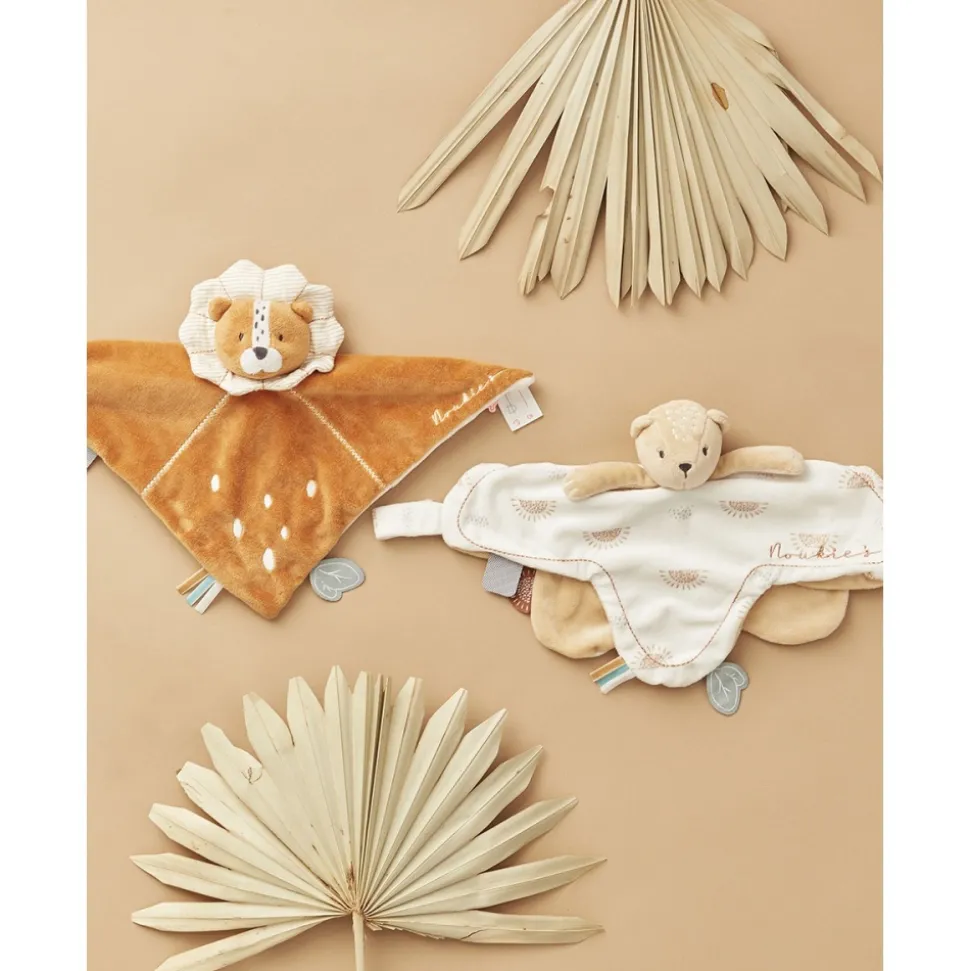 Doudou marionnette kendi en veloudoux beige