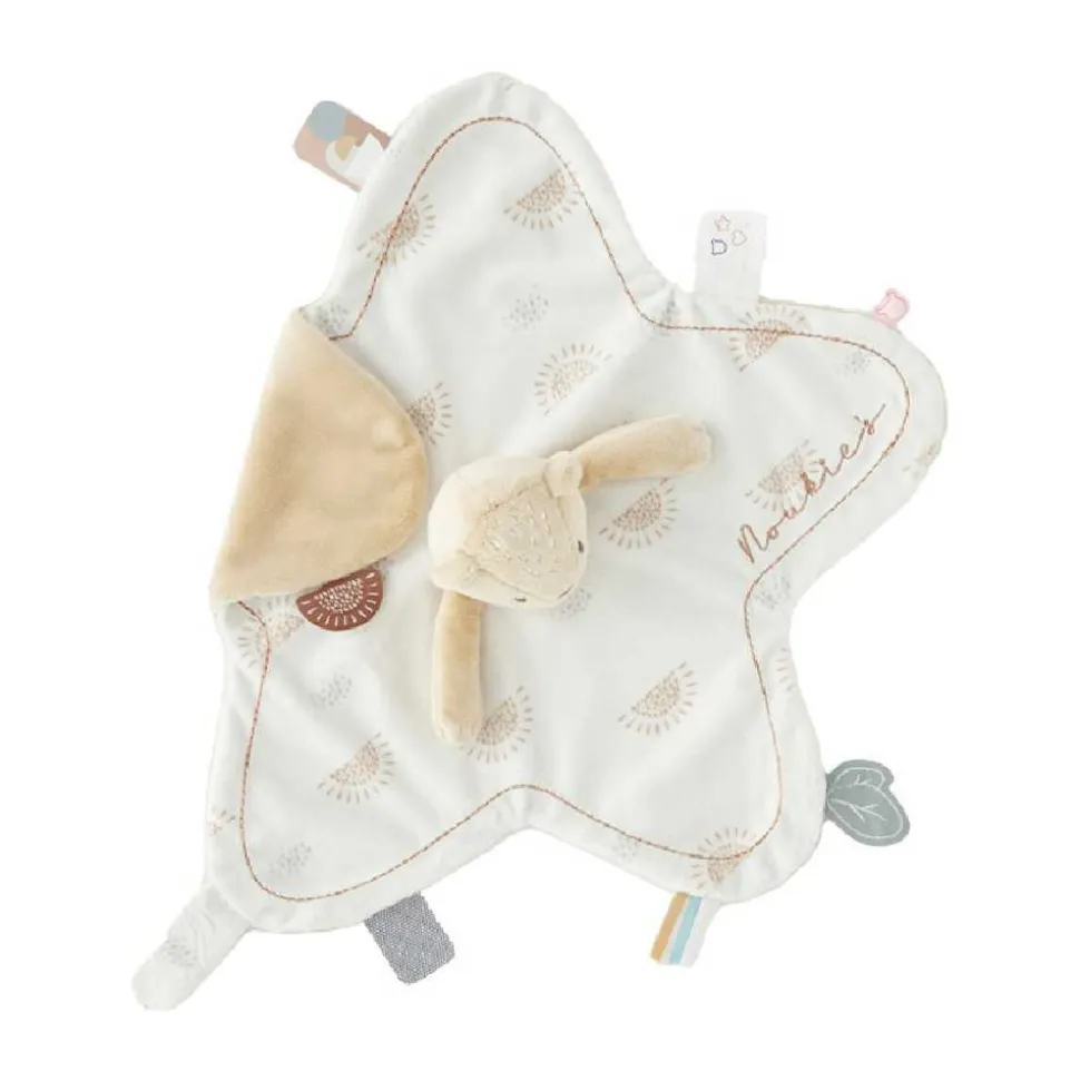 Doudou marionnette kendi en veloudoux beige