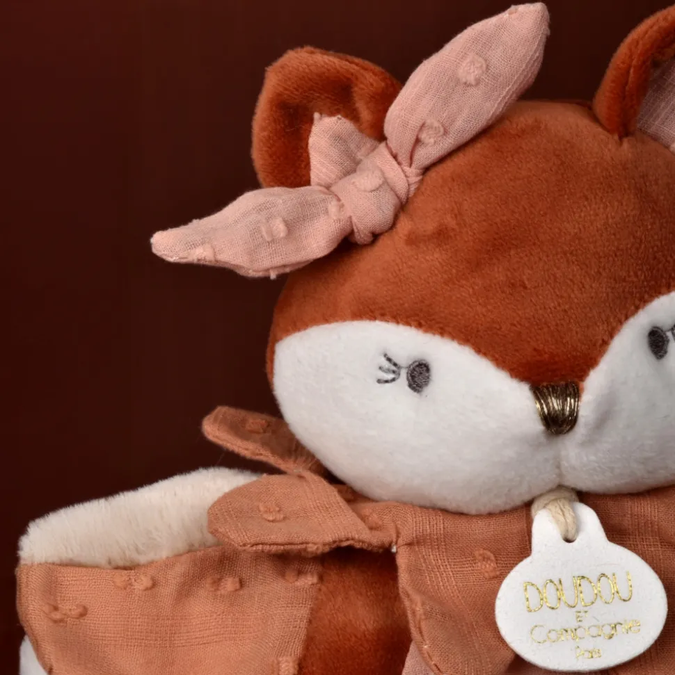 Doudou marionnette mina la renarde 25 cm