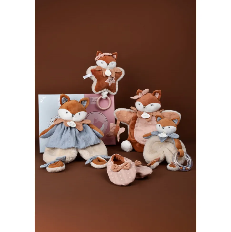 Doudou marionnette mina la renarde 25 cm