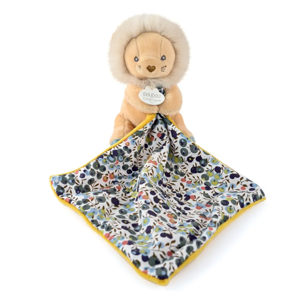 Doudou mouchoir boh'aime lion