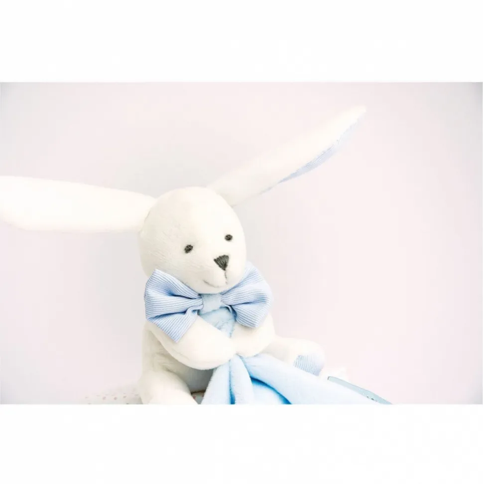 Doudou mouchoir boîte fleur lapin ciel