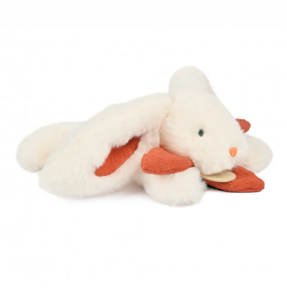 Doudou pantin lapin bonbon 20 cm terracotta