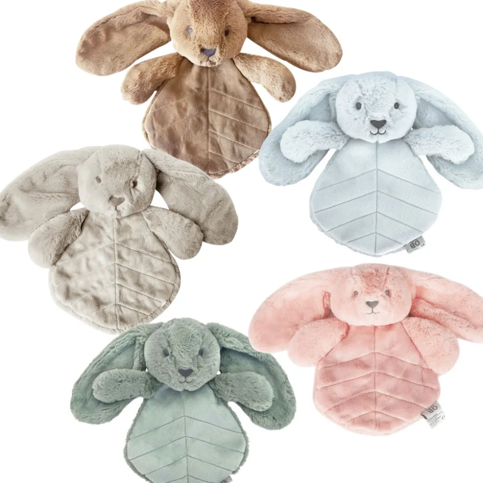 Doudou peluche lapin 30 cm - rose