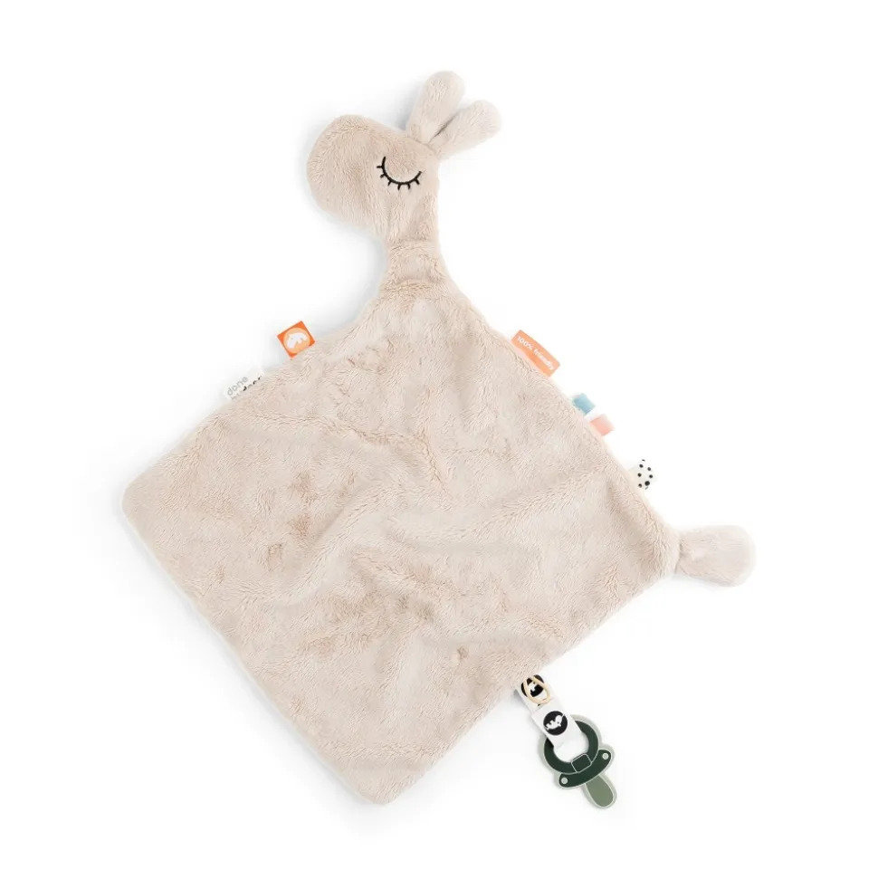 Doudou plat attache sucette lalee sable