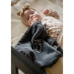 Doudou plat bleu marine