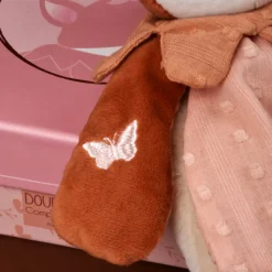 Doudou plat 29 cm mina la renarde