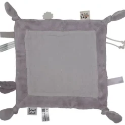 Doudou plat gris clair