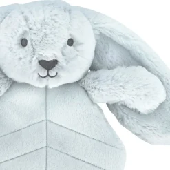 Doudou plat lapin 30 cm - bleu ciel