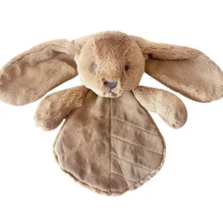 Doudou plat lapin 30 cm - caramel