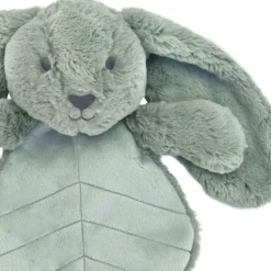 Doudou plat lapin 30 cm - sauge